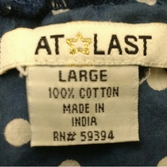 At Last Blue Polkadot Top - Picture 4 of 5